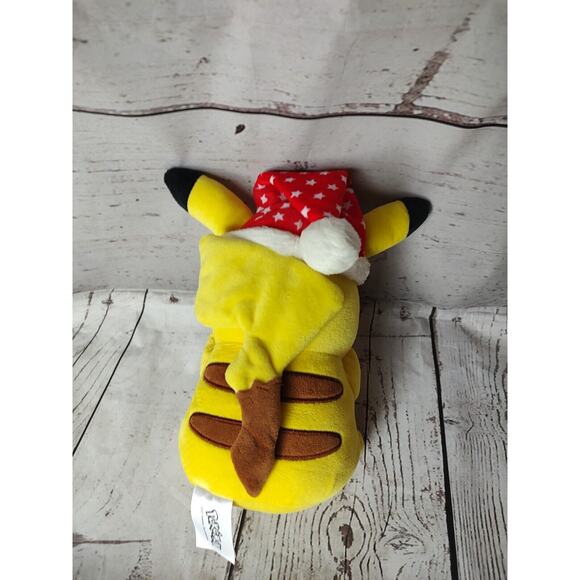 Pikachu Plush With Santa Hat Christmas Pokemon - Picture 3 of 8